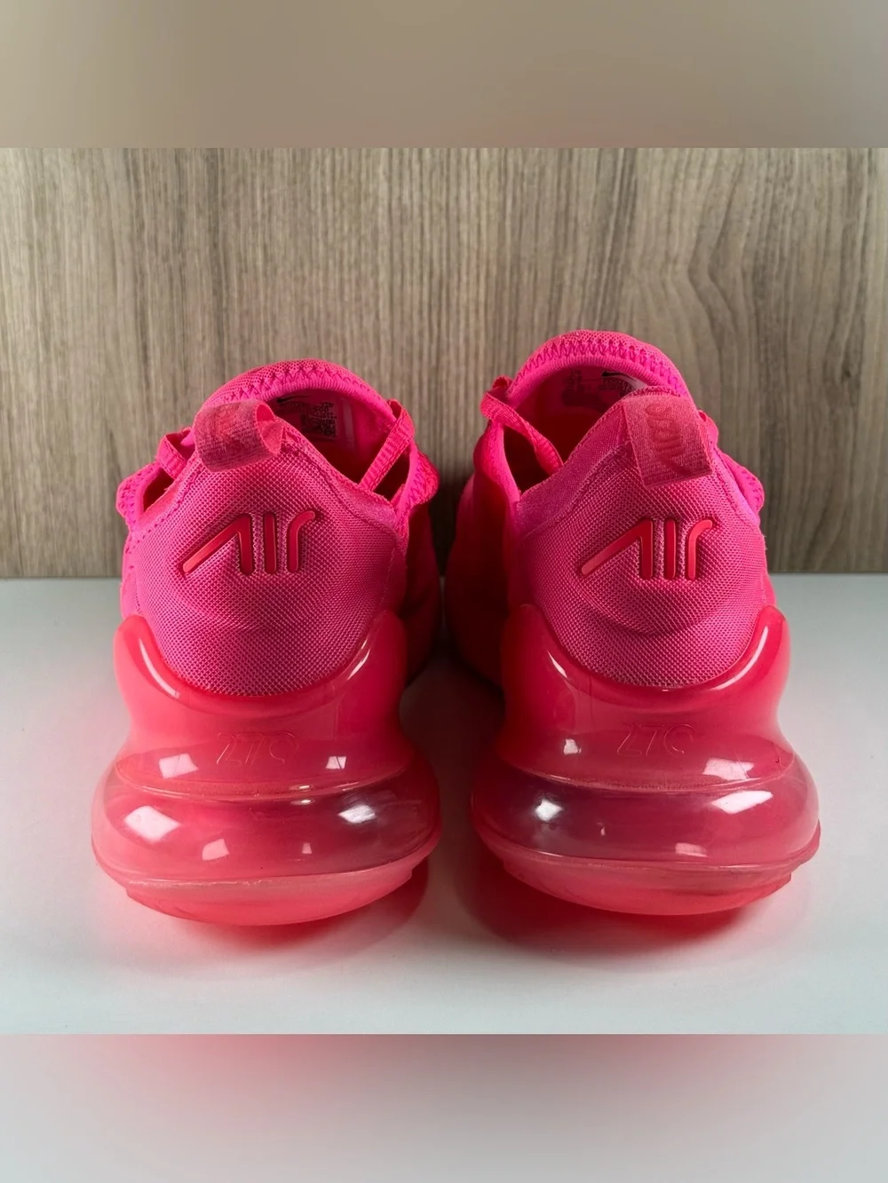 Nike Air Max 270 Bright Triple Pink Running Shoes FD0293-600 Women’s Size 7.5
